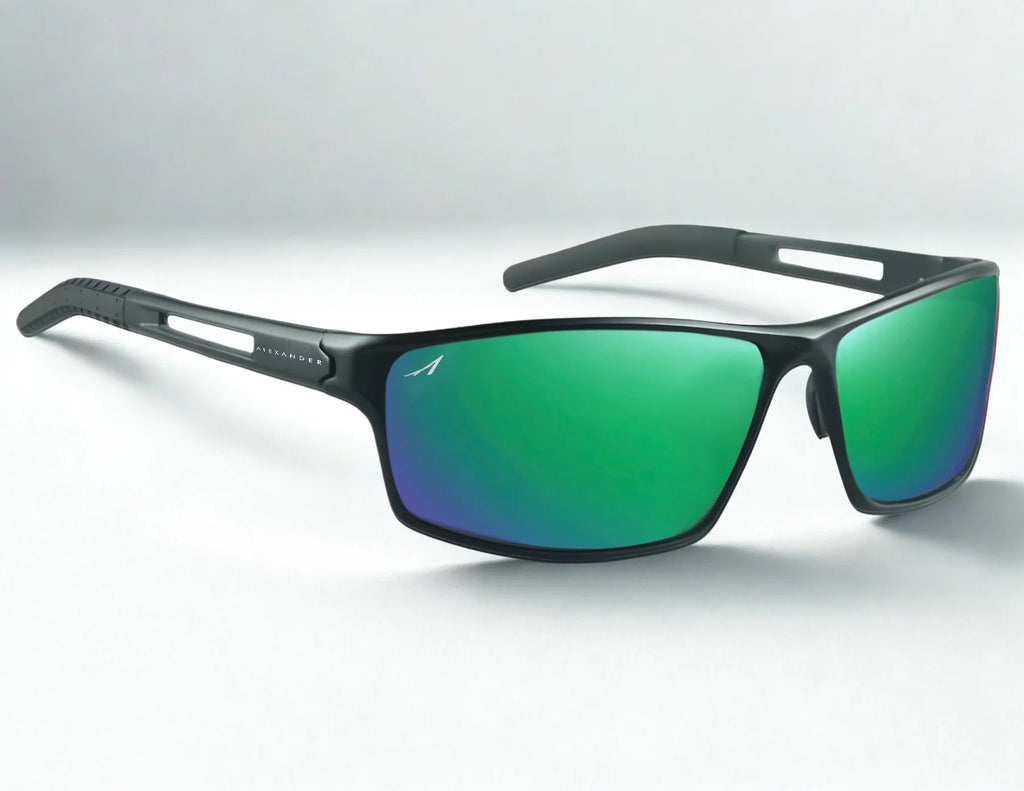 Alexander Metal Wrap Polarized Sunglasses