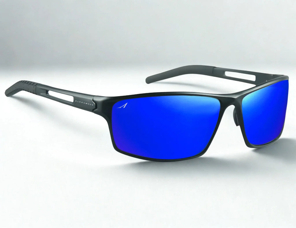Alexander Metal Wrap Polarized Sunglasses