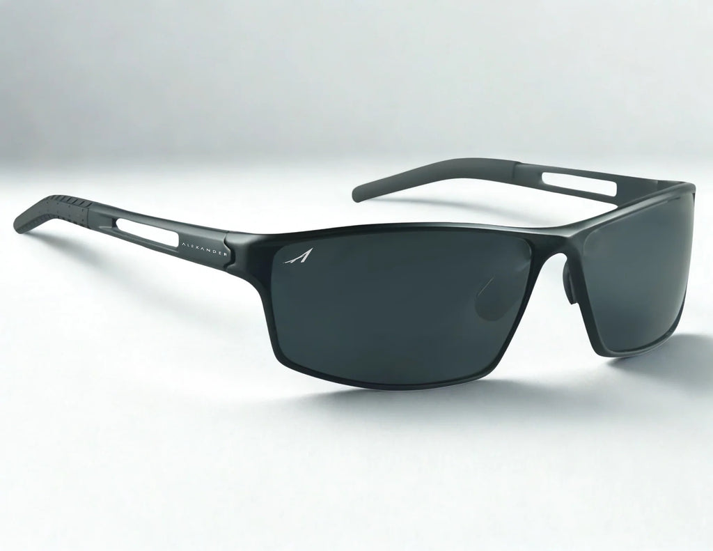 Alexander Metal Wrap Polarized Sunglasses