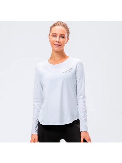 ALEXANDER Women’s Performance Long Sleeve Shirt - White Snow