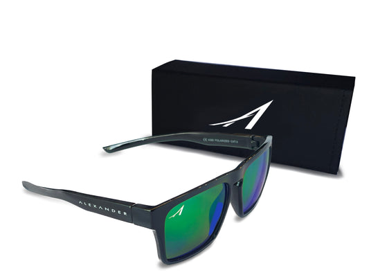 ALEXANDER Premium Sport Polarized Sunglasses - Green Mirror