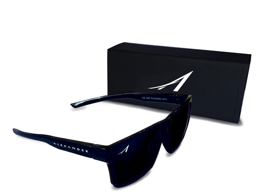 ALEXANDER Premium Sport Polarized Sunglasses - Jet Black