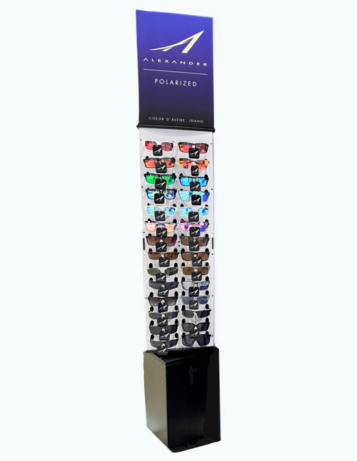 ALEXANDER 56 Piece Polarized Sunglasses Variety Tower